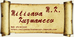 Milisava Kuzmančev vizit kartica